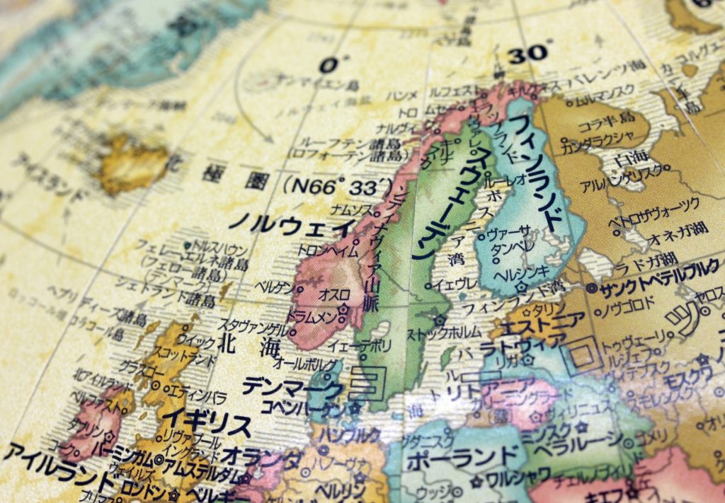 ノルウェー_地球儀