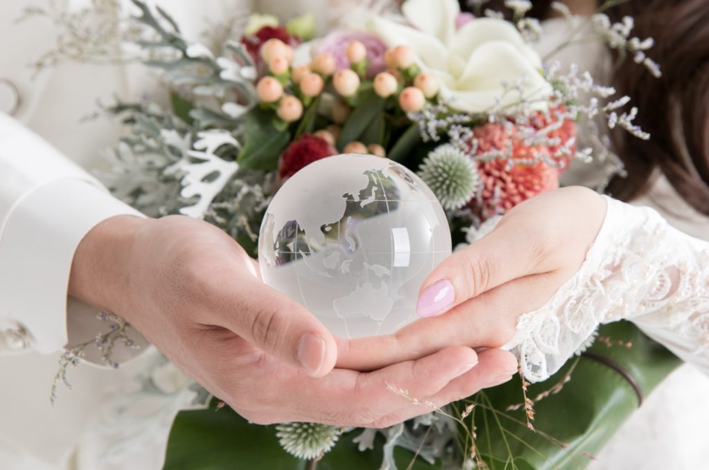 日本政府公認の国際結婚第一号_新郎と新婦